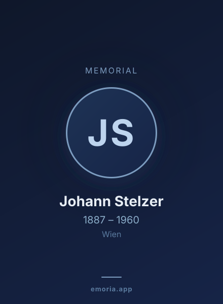 Memorial portrait of Johann Stelzer