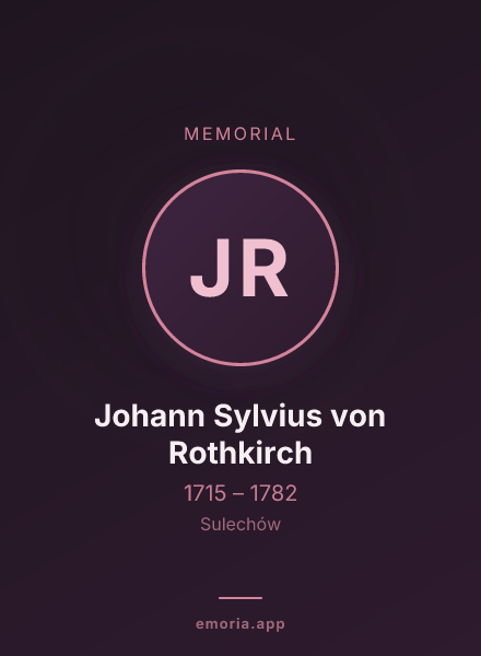 Memorial portrait of Johann Sylvius von Rothkirch