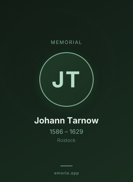 Memorial portrait of Johann Tarnow