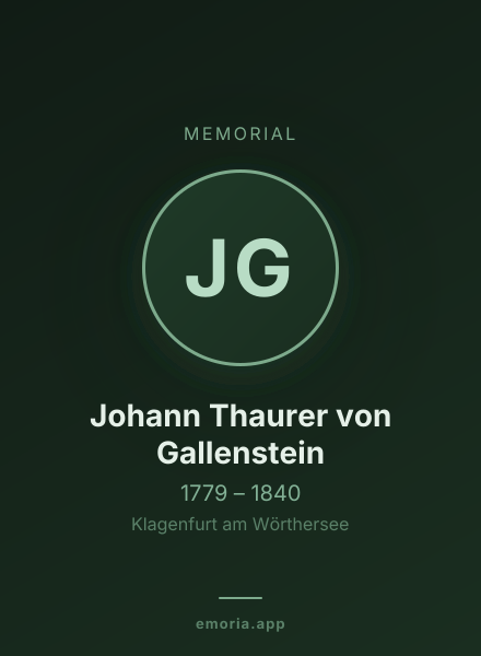 Memorial portrait of Johann Thaurer von Gallenstein