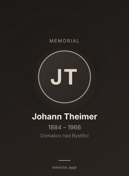 Memorial portrait of Johann Theimer