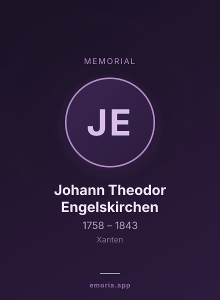 Memorial portrait of Johann Theodor Engelskirchen