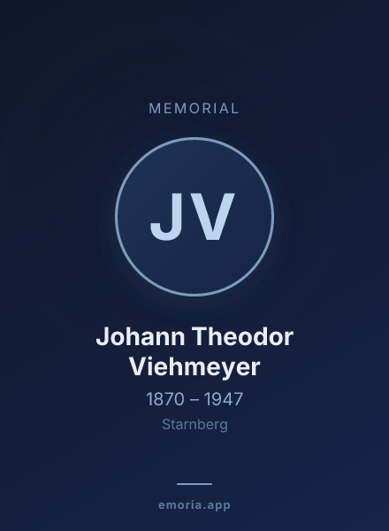 Memorial portrait of Johann Theodor Viehmeyer