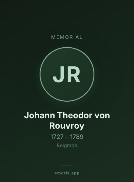 Memorial portrait of Johann Theodor von Rouvroy