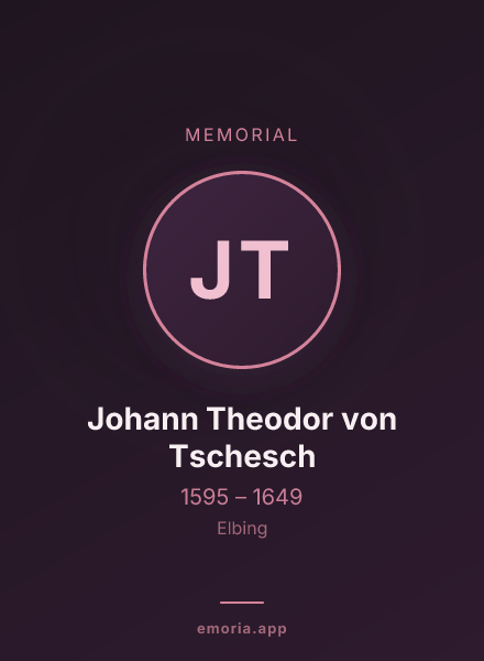 Memorial portrait of Johann Theodor von Tschesch