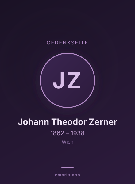 Gedenkportrait von Johann Theodor Zerner