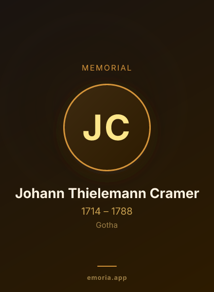 Memorial portrait of Johann Thielemann Cramer