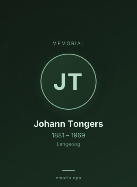Memorial portrait of Johann Tongers