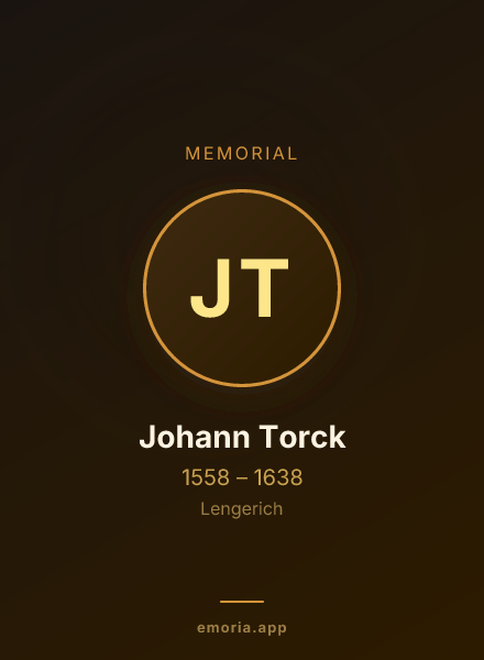 Memorial portrait of Johann Torck