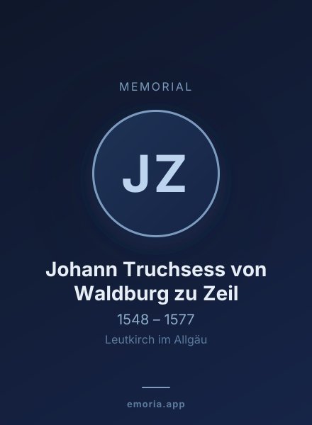 Memorial portrait of Johann Truchsess von Waldburg zu Zeil
