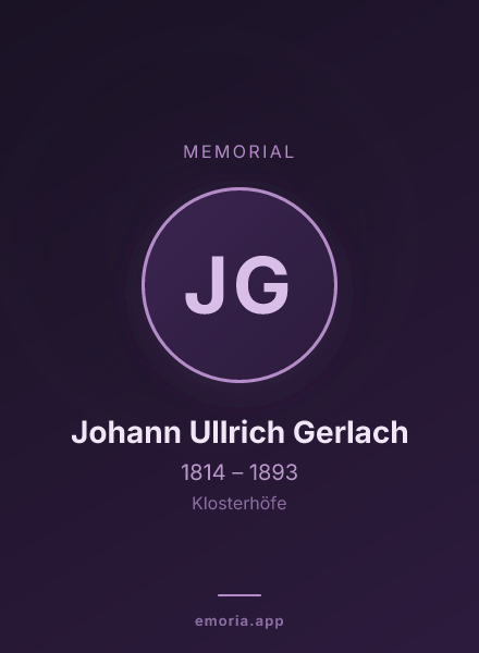 Memorial portrait of Johann Ullrich Gerlach