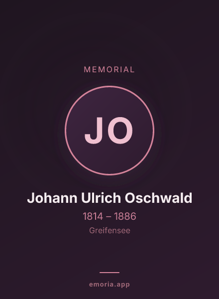 Memorial portrait of Johann Ulrich Oschwald