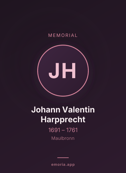 Memorial portrait of Johann Valentin Harpprecht