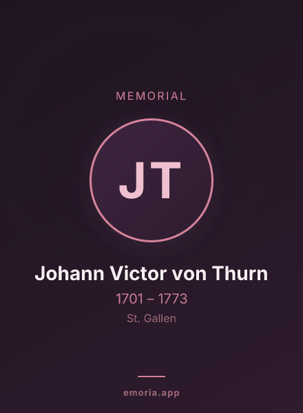 Memorial portrait of Johann Victor von Thurn