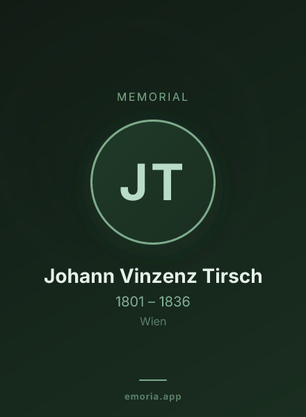 Memorial portrait of Johann Vinzenz Tirsch