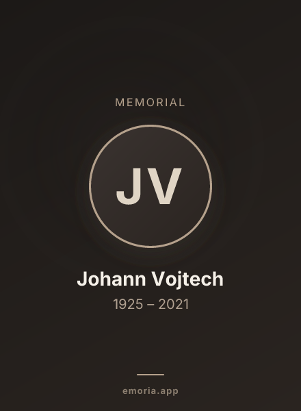 Memorial portrait of Johann Vojtech