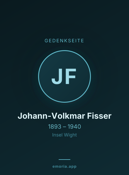 Gedenkportrait von Johann-Volkmar Fisser