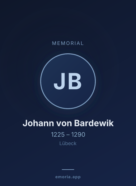 Memorial portrait of Johann von Bardewik