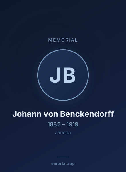 Memorial portrait of Johann von Benckendorff