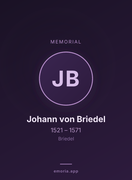 Memorial portrait of Johann von Briedel