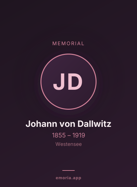 Memorial portrait of Johann von Dallwitz