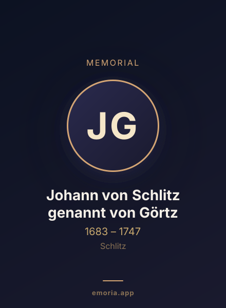Memorial portrait of Johann von Schlitz genannt von Görtz