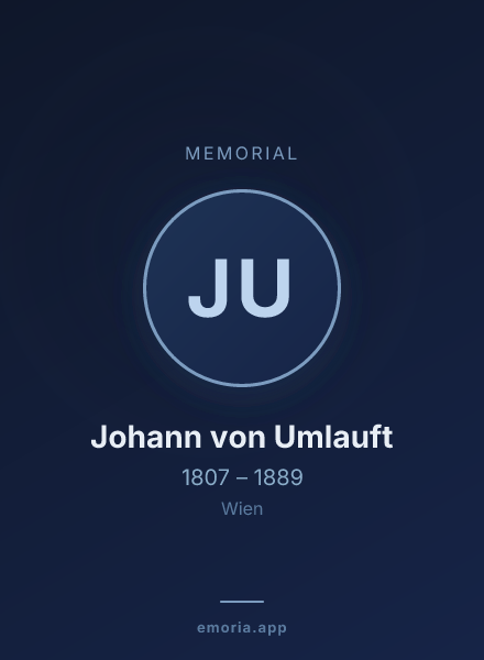 Memorial portrait of Johann von Umlauft