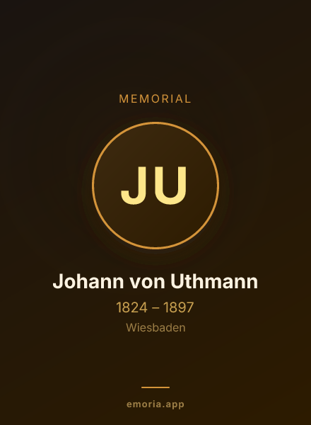 Memorial portrait of Johann von Uthmann