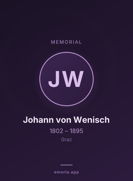 Memorial portrait of Johann von Wenisch