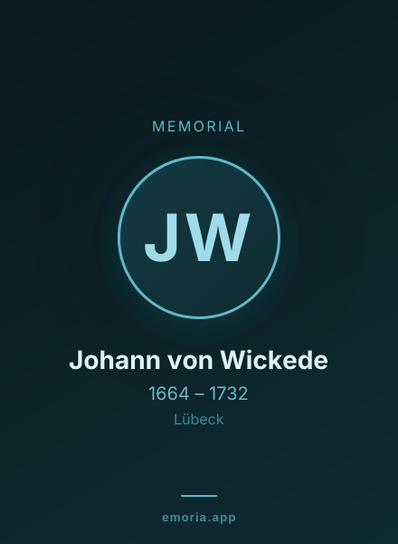 Memorial portrait of Johann von Wickede