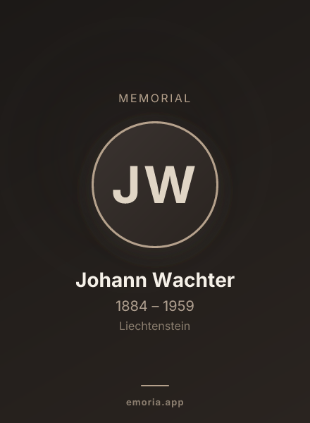 Memorial portrait of Johann Wachter