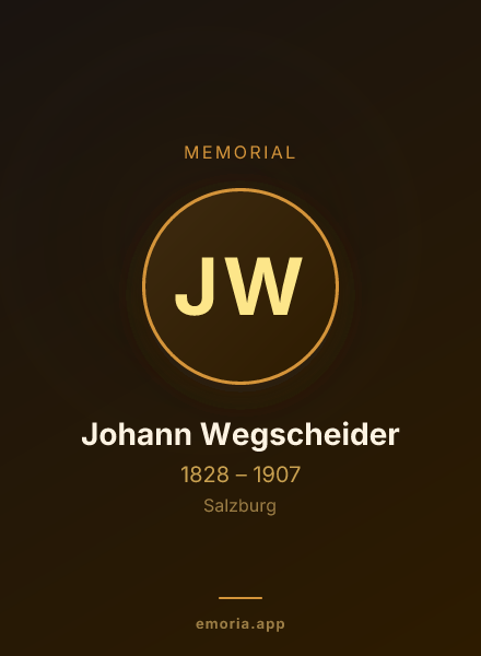 Memorial portrait of Johann Wegscheider