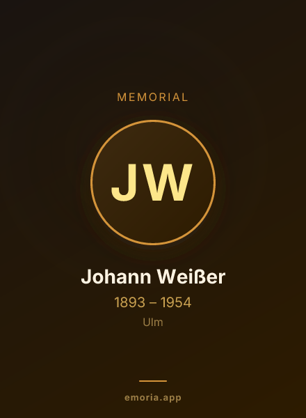 Memorial portrait of Johann Weißer