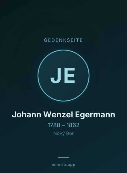 Gedenkportrait von Johann Wenzel Egermann