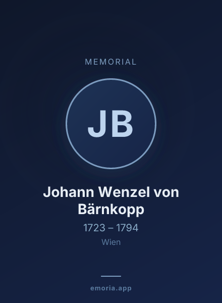 Memorial portrait of Johann Wenzel von Bärnkopp