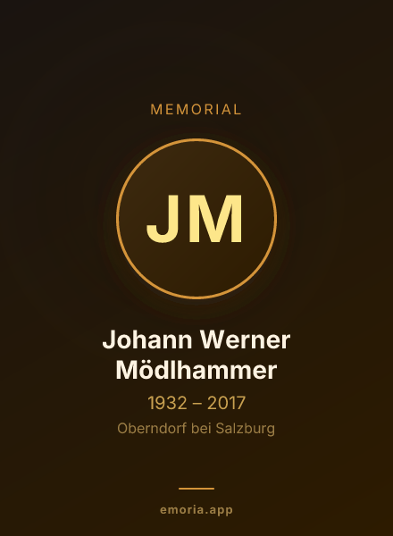 Memorial portrait of Johann Werner Mödlhammer