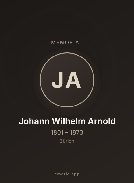Memorial portrait of Johann Wilhelm Arnold