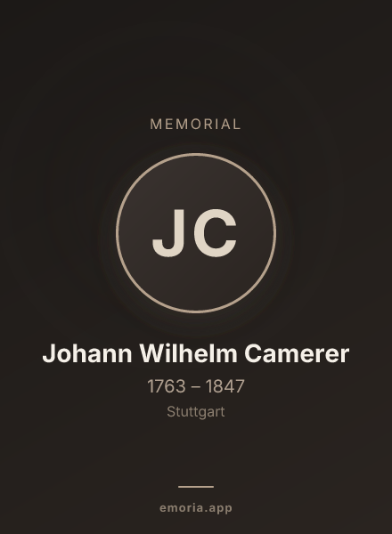 Memorial portrait of Johann Wilhelm Camerer