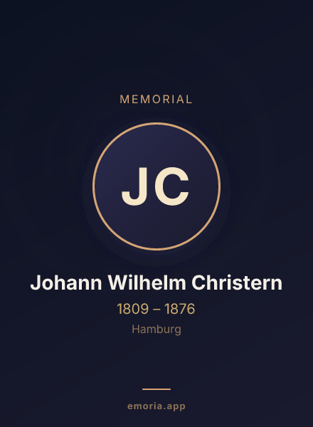 Memorial portrait of Johann Wilhelm Christern