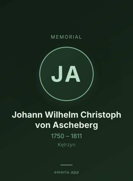Memorial portrait of Johann Wilhelm Christoph von Ascheberg