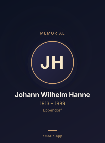 Memorial portrait of Johann Wilhelm Hanne