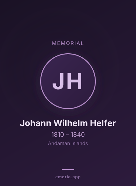 Memorial portrait of Johann Wilhelm Helfer