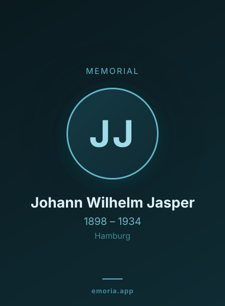 Memorial portrait of Johann Wilhelm Jasper