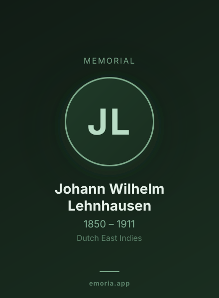 Memorial portrait of Johann Wilhelm Lehnhausen