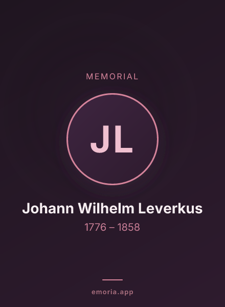 Memorial portrait of Johann Wilhelm Leverkus