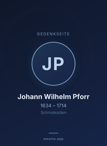 Gedenkportrait von Johann Wilhelm Pforr