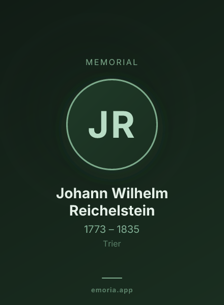 Memorial portrait of Johann Wilhelm Reichelstein