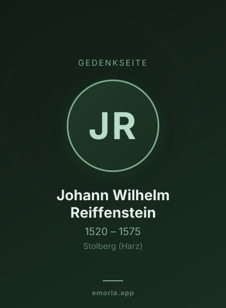 Gedenkportrait von Johann Wilhelm Reiffenstein