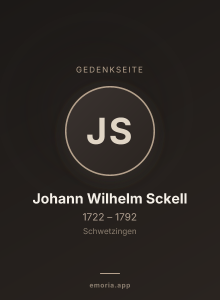 Gedenkportrait von Johann Wilhelm Sckell