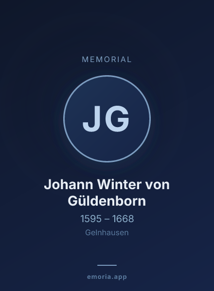 Memorial portrait of Johann Winter von Güldenborn